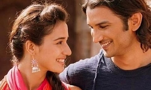Disha Patani with Sushant Singh Rajput in 'MS Dhoni: The Untold Story'. (IANS)