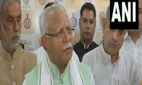 Haryana chief minister Manohar Lal Khattar. ANI