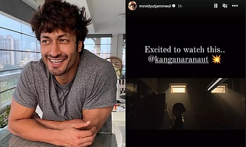 Vidyut Jammwal; Screengrab from Kangana's Instagram story. (IANS)