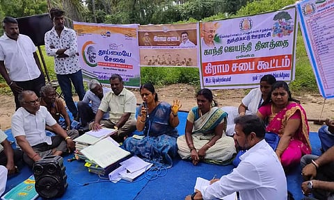 Resolutions against quarrying in Palar river passed at gram sabha