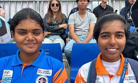  Aditi Swami and Jyothi Surekha Vennam (ANI)