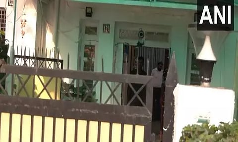 Visuals from AAP MP Sanjay Singh's residence in Delhi. (Photo/ANI)