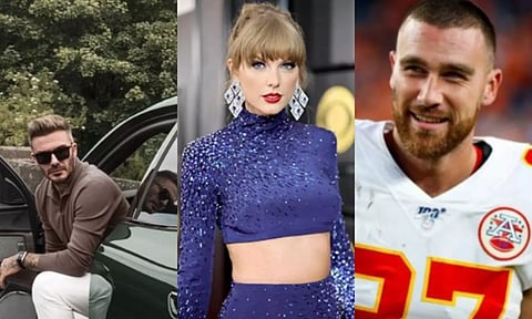 David Beckham,Taylor Swift,Travis Kelce (Image source: Instagram)