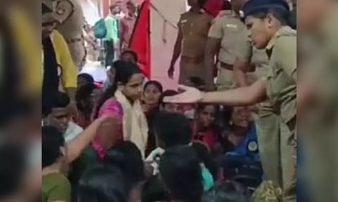 Striking teachers arrested by Police (Photo: Daily Thanthi)