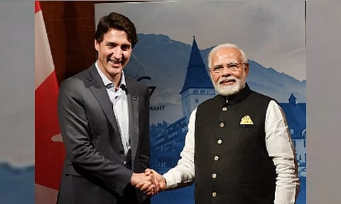 Prime Minister Narendra Modi met with his Canadian counterpart Justin Trudeau.