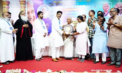 1st Oommen Chandy Award for social work conferred on activist Medha Patkar
