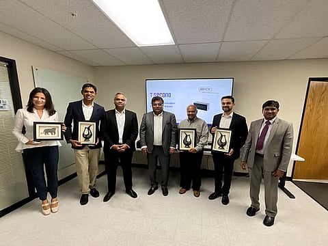 Minister for Large and Medium Industries MB Patil holds discussion with the company’s management representative 