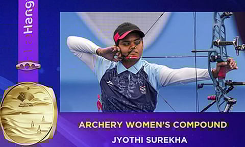 India's Jyothi Surekha Vennam (X/@SAI_Media)