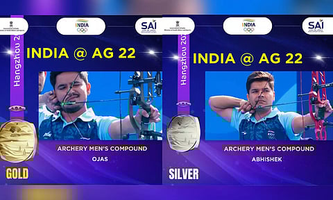 Pravin Ojas Deotale and Abhishek Verma (Image: Twitter/ SAI Media)