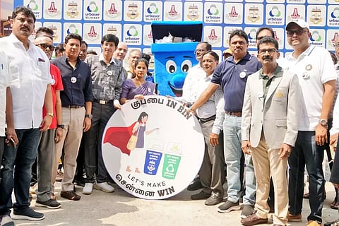 Mayor Priya inaugurates Garbage-in-Bin, Lets Make Chennai Win awareness program