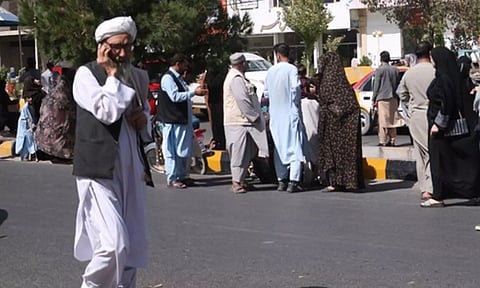 The tremor occurred at around 11:10 local time, forcing people to come out of their houses (Photo: IANS)