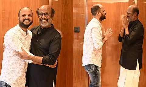 Jude Anthany Joseph with Rajinikanth (Instagram)