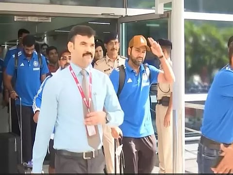 Indian skipper Rohit Sharma and Indian team