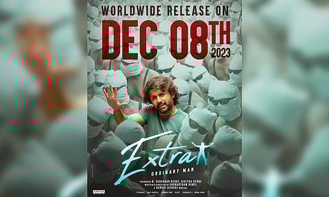Poster of 'Extra- Ordinary Man' (X/@VamsiVakkantham)