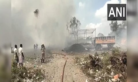 Visuals from the spot on Monday (Photo/ANI)