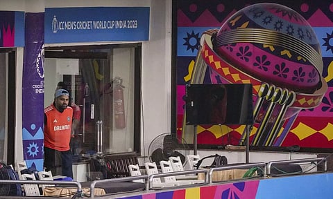 India’s skipper Rohit Sharma at Arun Jaitley Stadium ahead of Afghanistan match