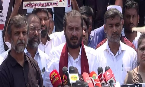 Manithaneya Jananayaga Katchi General Secretary, Tamimun Ansari