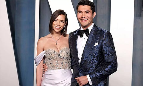 Henry Golding with wife Liv Lo 