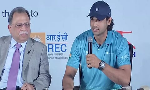 Neeraj Chopra (right) (Photo: ANI)