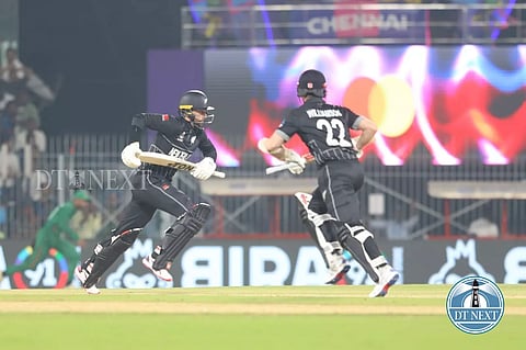 Devon Conway and Kane Williamson. (Photo credit: Justin George)