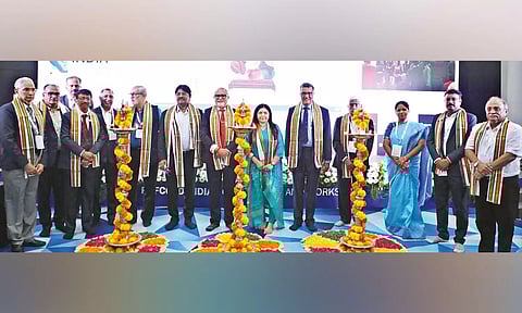 Dignitaries at the launch of the REFCOLD India expo, in Chennai
