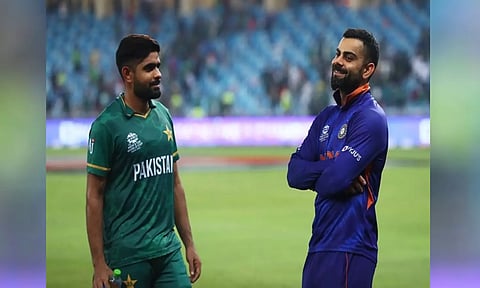 Virat Kohli and Pakistan captain Babar Azam (ANI)