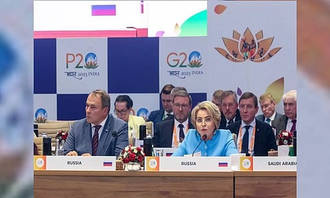 Chairwoman of the Federation Council of the Russian Federation Valentina Matvienko (ANI)