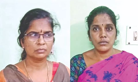 Gynaecologist Anuradha (left) and broker Logambal