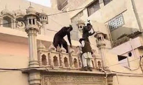 Desecration of Ahmadi place of worship. File photo