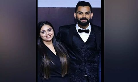 Virat Kohli and his sister (ANI)