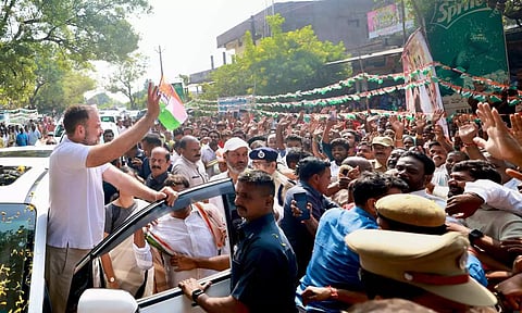 Rahul assures upto Rs 15,000 support price per quintal to turmeric farmers in Telangana