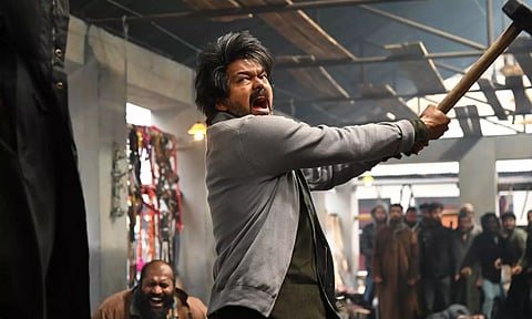 Vijay in a still from ‘Leo’