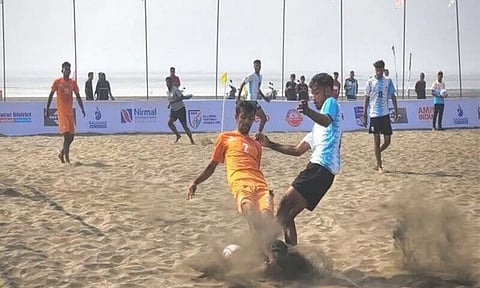 Beach soccer will make its debut in National Games. (Photo: AIFF)
