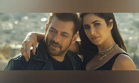 Salman Khan, Katrina Kaif in ‘Leke Prabhu Ka Naam' (ANI)