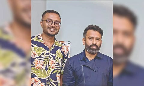 Arun Selvaraj (L) with Santhosh Narayanan