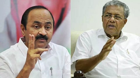 Leader of Opposition (LoP) V.D Satheesan and Kerala Chief Minister Pinarayi Vijayan 