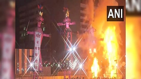 Ravan Dahan celebrations in Delhi (Image/ANI)
