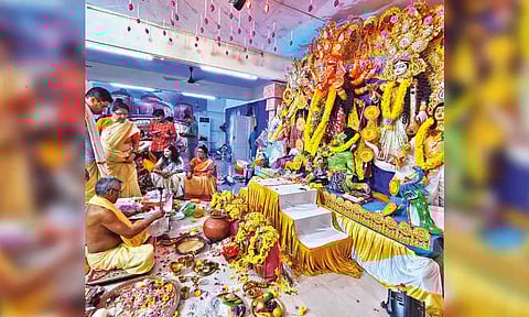 Durga Pooja celebration at The Bengal Association