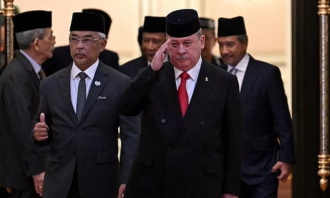 Malaysia's King Sultan Abdullah Sultan Ahmad Shah and Sultan Ibrahim Iskandar of Johor (Photo: Reuters)