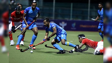 Team India in action (Photo/IANS)