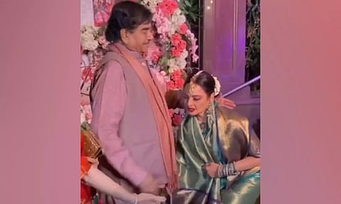 Veteran Actor Shatrughan Sinha and Actress Rekha (Image: IANS)