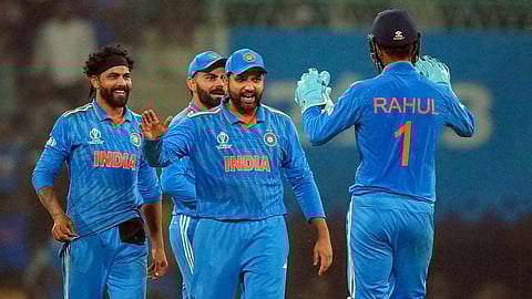 India continue unbeaten run in World Cup, crush England by 100 runs