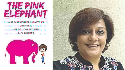 (L-R) Cover page of the book; Latha Srinivasan