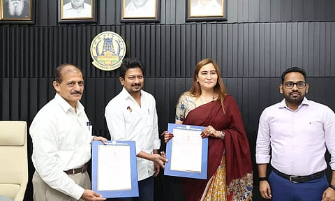 MoU signed between SDAT & JGAE in the presence of Minister for Sports and Youth Welfare Udhayanidhi Stalin