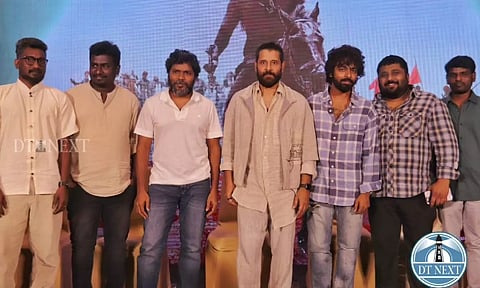 Thangalaan team at the teaser launch event (Photo: Hemanathan.M)