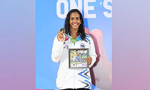 Swimmer Nina Venkatesh of Karnataka (Image: MYAS)