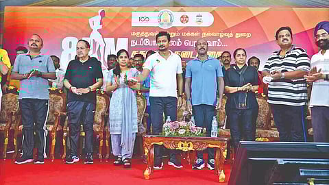 Udhayanidhi Stalin inaugurates Health Walk programme in Adyar on Saturday
