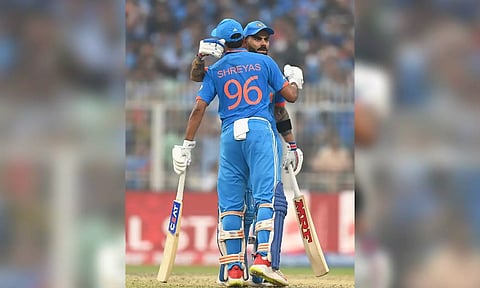 Shreyas Iyer and Virat Kohli.