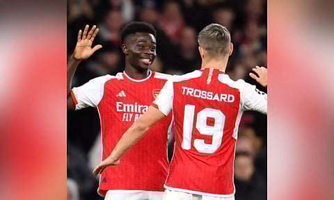 Champions League: Trossard and Saka power Arsenal to easy win over Sevilla