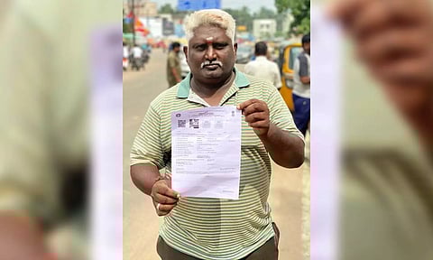 Candrasekar shows proof of mistake by Tenkasi cops